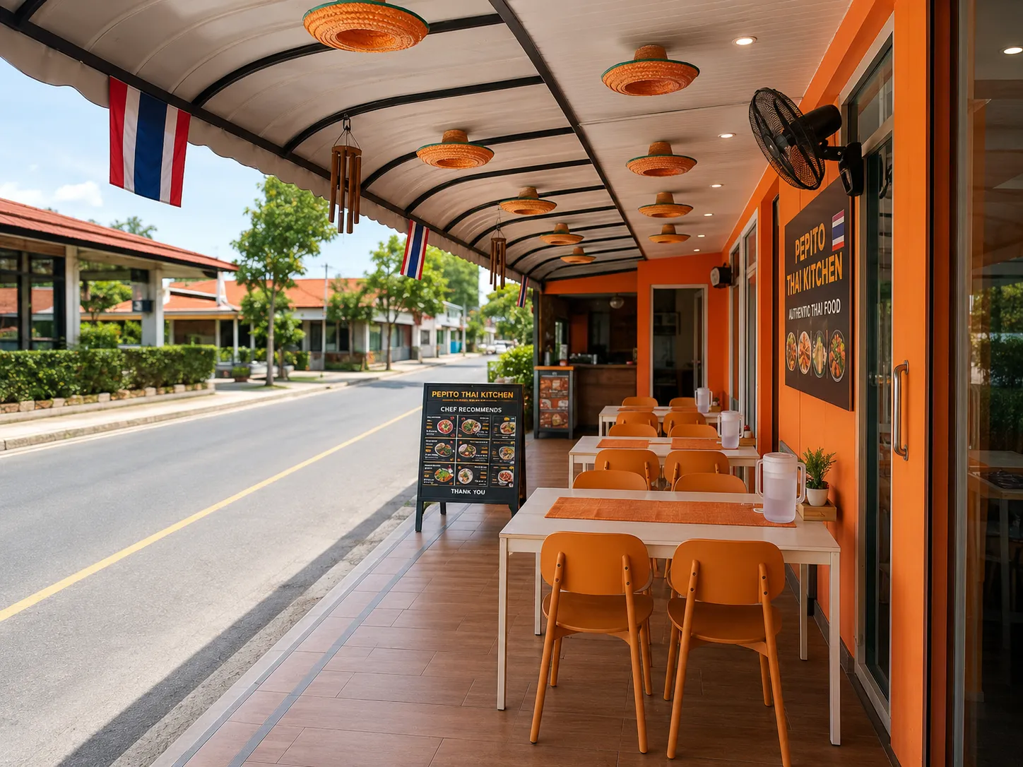 ร้านอาหารด้านหน้า